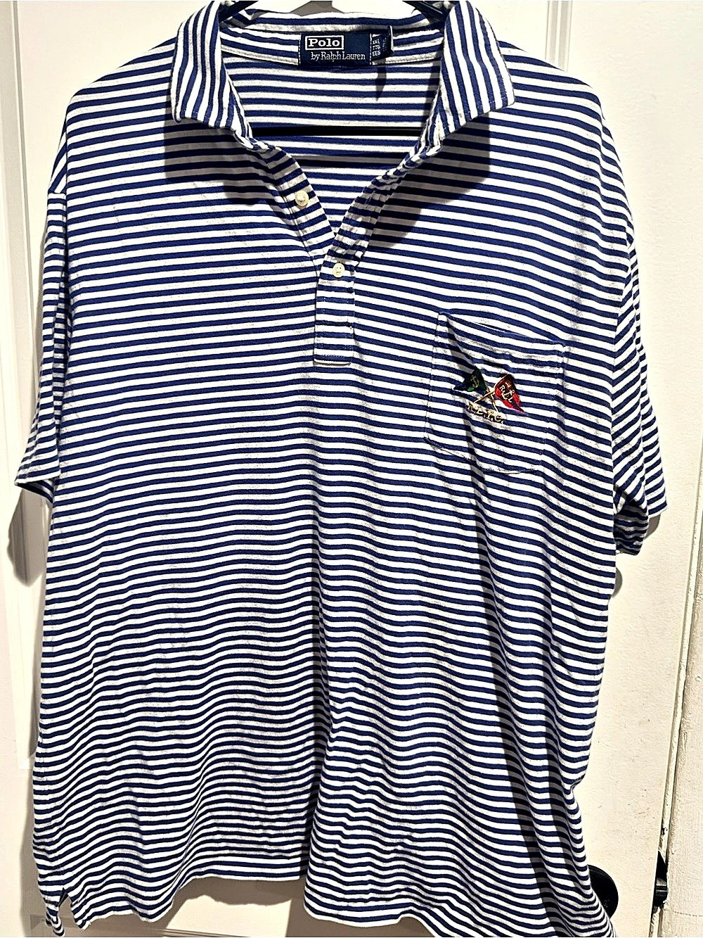 ⚓️ VTG Polo Ralph Lauren RLYC Striped Polo Shirt ⚓️